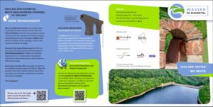 Flyer des Themenwegs "Wasser im Ruwertal - von der Antike bis heute"